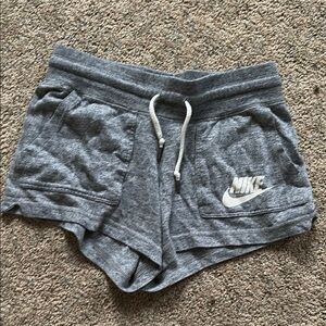 Gray sweat Shorts with Drawstring